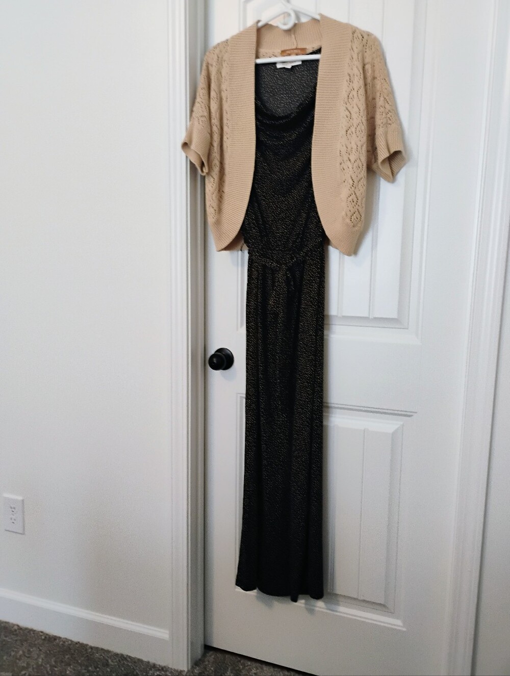 Ladies Long Casual Dress With Shrug